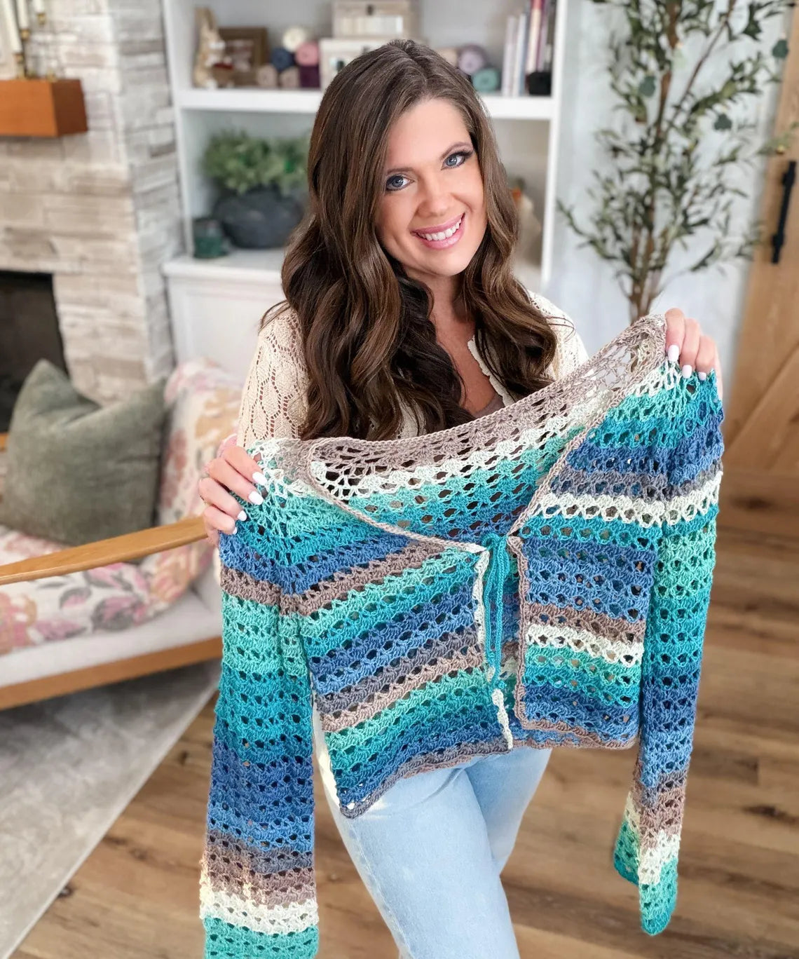 Patron Cardigan Solea Shell Stitch PDF 🌞🧶
