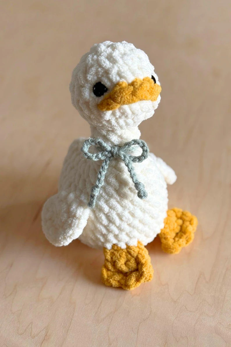 Patron crochet oie amigurumi – PDF numérique à télécharger